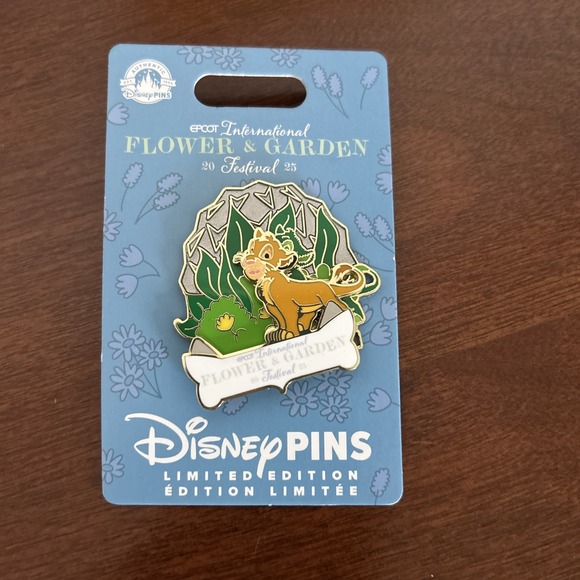 Disney Other - Disney Epcot Flower And Garden 2025 Simba Topiary Slider Pin LE 4000 Pin